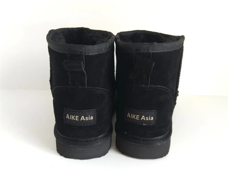 High Quality Snow Boots Women Fashion Genuine Leather Australia Womens High Boot Winter Women Snow Shoes botas mujer SIZE 3-12 -