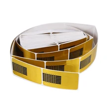 Золотой Nail Книги по искусству советы 100 шт. Расширение Forms Руководство французской DIY акриловые УФ-гель комплект