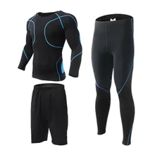Мужская верхняя спортивная термобелье комплект для верховой езды зимние с длинным рукавом базовый слой наборы Топ Брюки Велоспорт альпинистская одежда