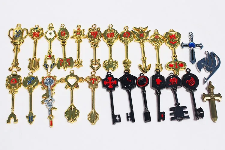25pcs Set 6cm Fairy Tail Lucy Cosplay Keychain Scale Free Pink Tattoo Heartfilia Sign Of The Zodiac Gold Keyrings Fairy Tail Lucy Fairy Tailtail Fairy Aliexpress