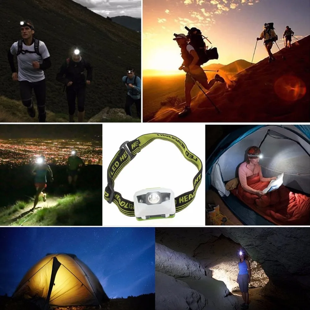 H3 высокое качество 4 режима налобный фонарь Водонепроницаемый светодиодный
