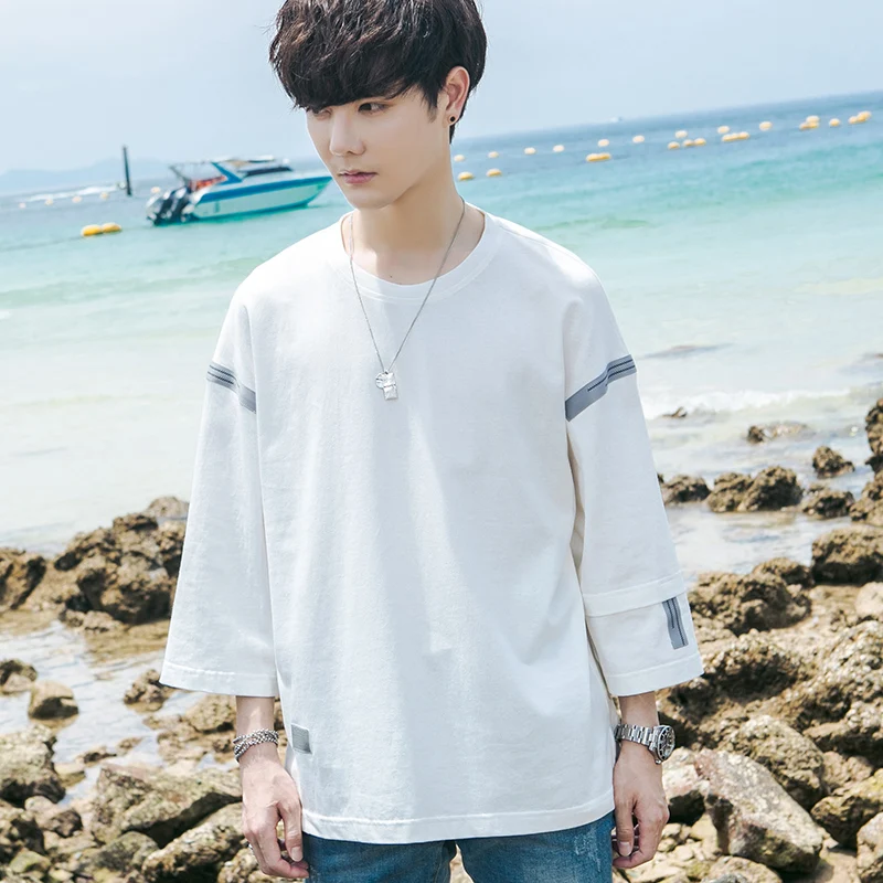 

The new 2019 male easy short sleeve T-shirt