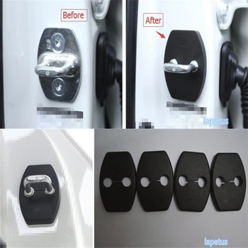 

Lapetus For Toyota Prado Fj120 Fj150 2014 - 2020 Plastic Car Inner Door Lock Protector Decoration Frame Cover Trim 4 Pcs / Black