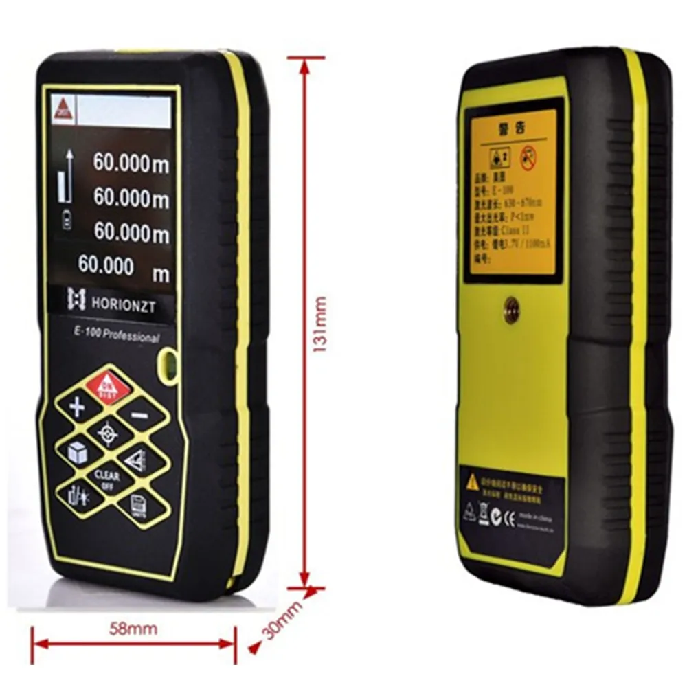Laser Distance Meter 80M100M Handheld Range Finder Tape Measuring Device Rangefinder LCD Camera Diastimeter Measure Rechargeable Laser Distance Meter 80M100M Handheld Range Finder Tape Measuring Device Rangefinder LCD Camera Diastimeter Measure Rechargeable