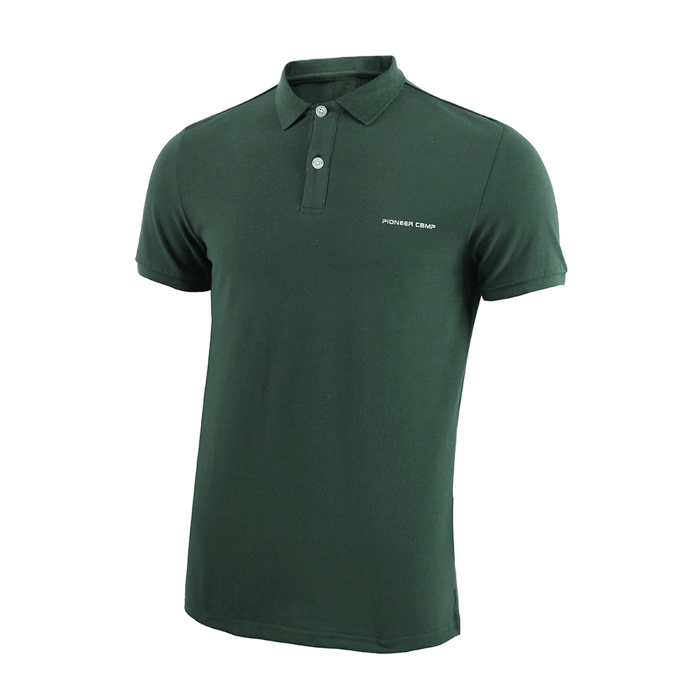 Pioneer Camp Golf Polo рубашка мужская из хлопка с коротким рукавом Повседневная Мужская s Polo Базовая летняя розовая фиолетовая темно-синяя рубашка поло мужская