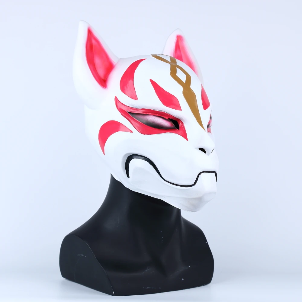 2018 Gioco Drift Cosplay Viso Maschera di Volpe kitsune Animale Testa Completa Per Adulti di Travestimento Unisex Casco Puntelli (7)