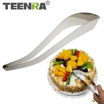 

TEENRA 1Pcs Cake Server And Knife Stainless Steel Cake Server Cutter Cake Slicer Knife Bread Pizza Knife Divider Cake Tools