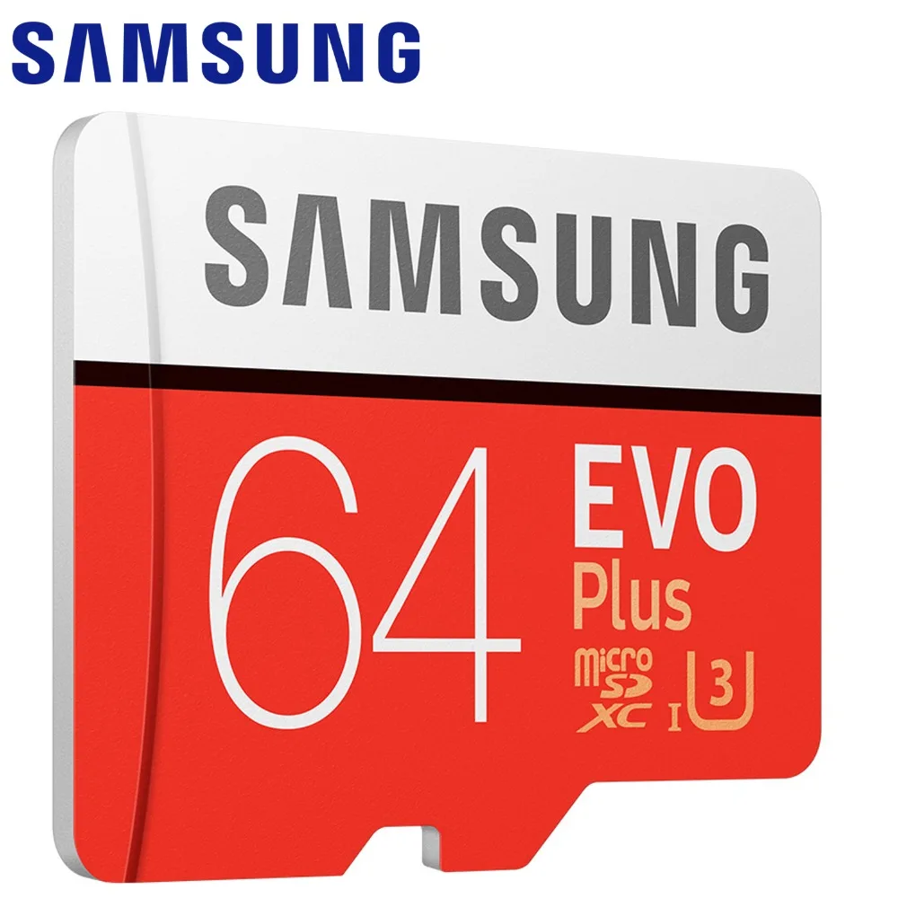 SAMSUNG TF Micro SD карты памяти MicroSD EVO Plus класса 10 U3 32 ГБ, 64 ГБ и 128 ГБ 256 GB смартфон камера для планшета Бесплатная доставка