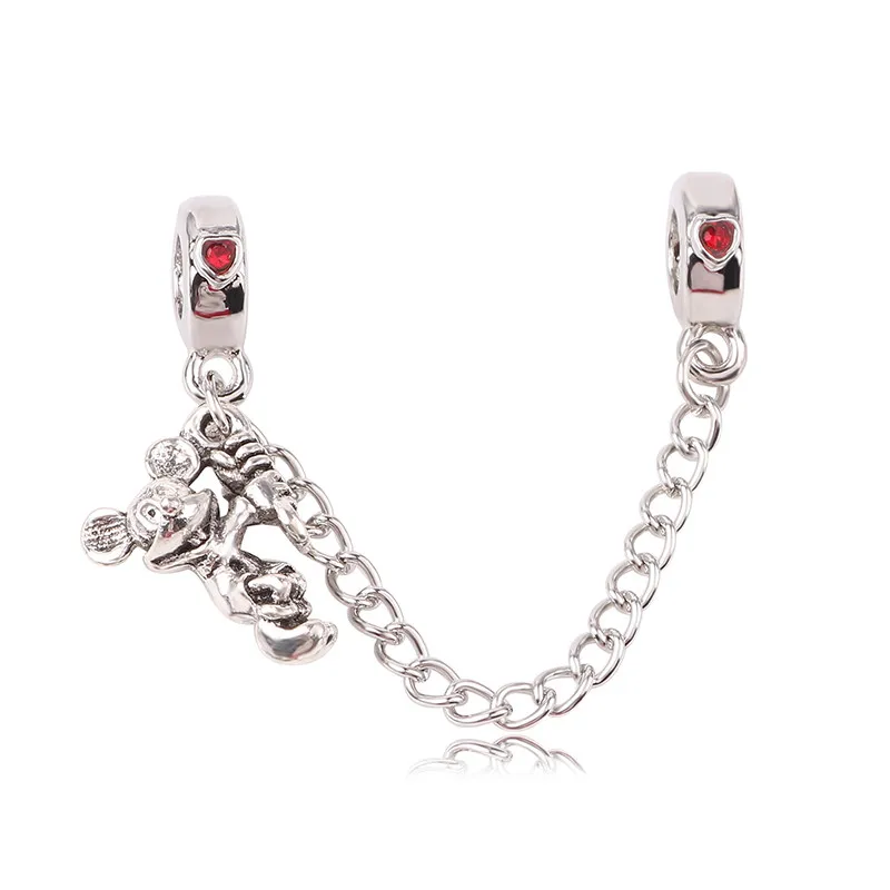 Dodocharms кулон серебряный золотой браслет ожерелье Подходит Pandora бисера любовь подарок цепь ювелирные изделия в форме сердца