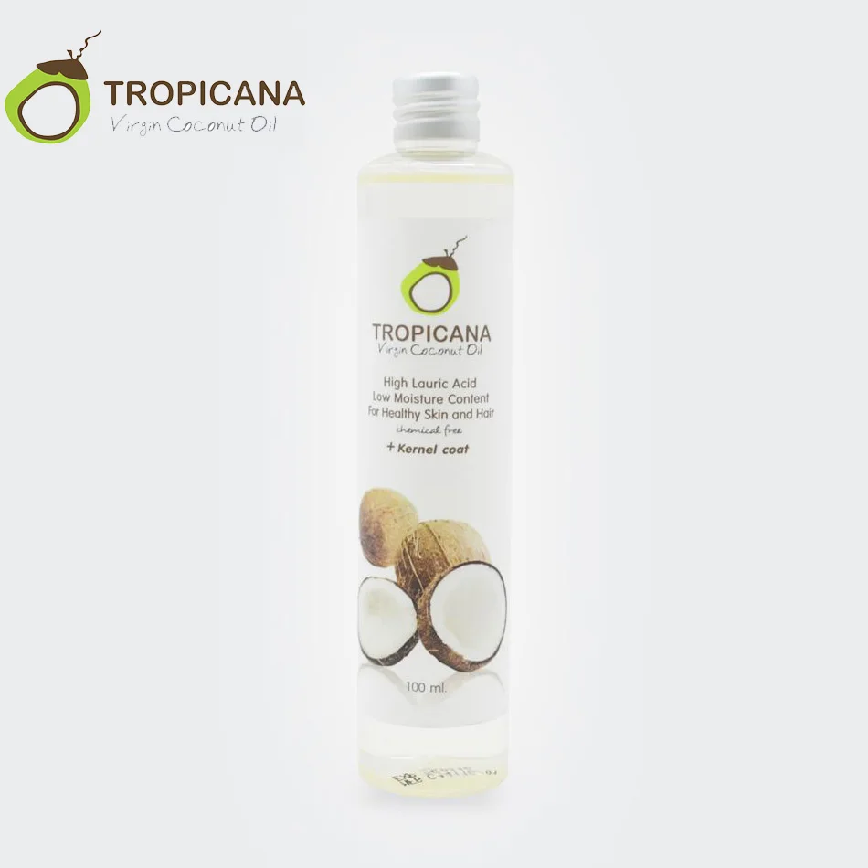 Tropicana натуральное органическое кокосовое масло Экстра девственницы Таиланд лучшее кокосовое масло холодного отжима уход за кожей волос эфирное масло