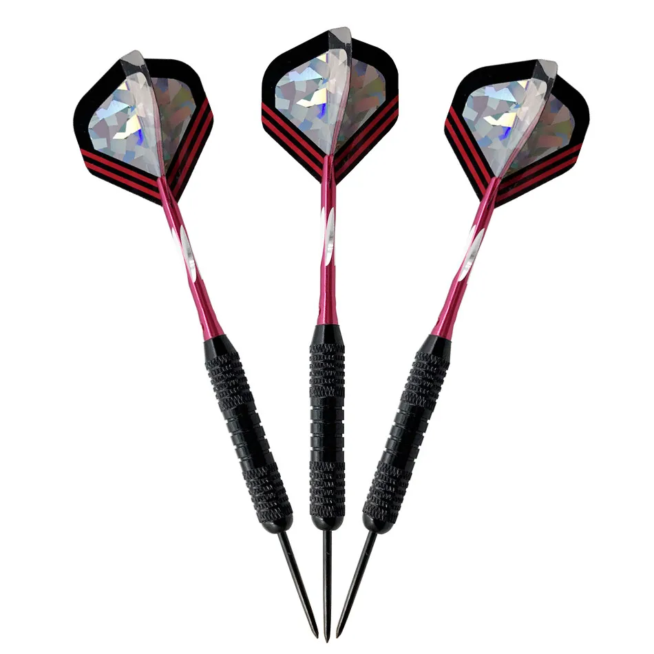 6pcs Professional Competition Metal Steel Tip 22g Hard Tip Needle Dart Box Set Indoor and Outdoor Shooting Game Steel Tip Darts