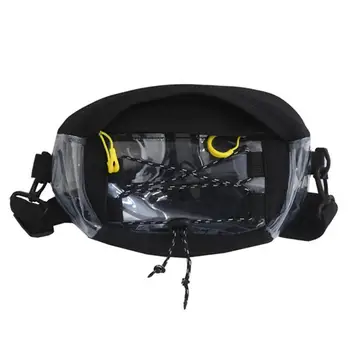 

Men Women's Transparent PVC Patchwork Cross Strap Chest Waist Bag Fanny Pack