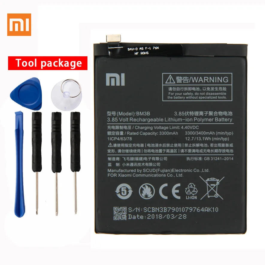 

Original Xiaomi BM3B Phone battery For Xiaomi Mi Mix 2 II 5.99 MIX2 BM3B 3300mAh