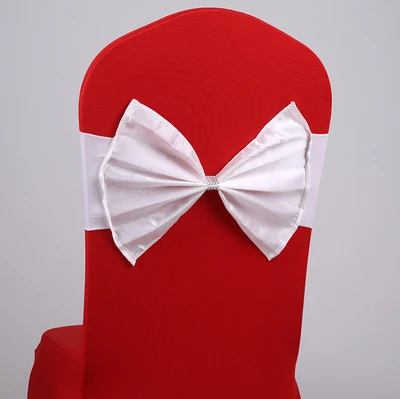 white chair bow