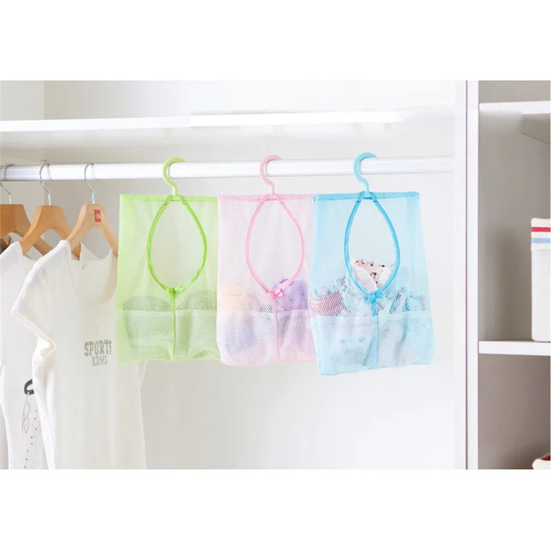 

Laundry Basket Kitchen Bathroom Clothesline Storage Dry Pillow Shelf Mesh Bag Hook Clothespin Multi-purpose Net Bag Organizer