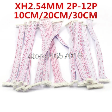 

10Pcs/Lot 10cm 20cm 30cm 2P 3P 4P 5P 6P 7P 8P 9P 10P JST XH Connector Cable Wire 2.54mm Pitch Female to Female