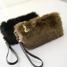 Осенний и зимний плюшевый кролик держится за руку ноль кошелек маленькая сумка наплыв женской сумки корейские мини вечерние сумки