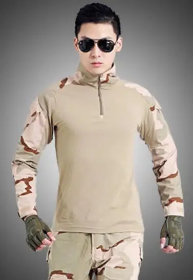 Армейская Защитная Военная Униформа костюм рубашка с длинными рукавами боевой удар наружная Униформа CS военная Маскировочная рубашка+ брюки - Цвет: Design 8