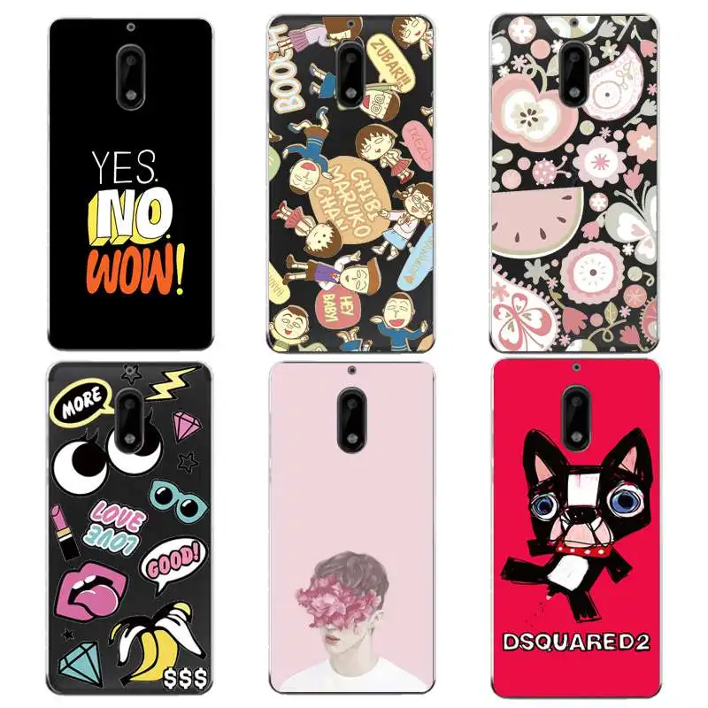 Banana Lip Soft Clear TPU Phone Case For Nokia3 5 6 8 N540 N640 N535 N830 Fundas Coque Watermelon Printed Cover Free Shipping | Мобильные