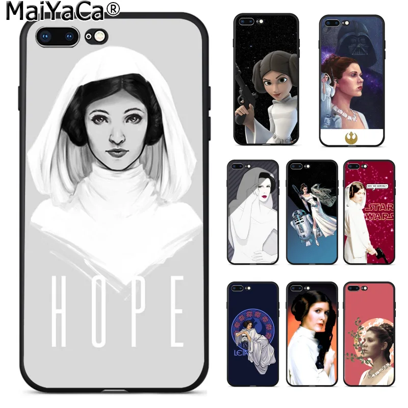 

MaiYaCa Star Wars Princess Leia Pretty Unique Design Fashion phone Case for iphone 11 pro 8 7 66S Plus X 5S SE XS XR XS MAX