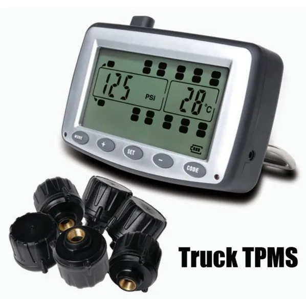 Excellent Tire Pressure Monitoring System Car TPMS with External 6/8/10/12 Sensors for Truck Trailer,RV,Bus,Miniature passenger car 1 Excellent Tire Pressure Monitoring System Car TPMS with External 6/8/10/12 Sensors for Truck Trailer,RV,Bus,Miniature passenger car 1