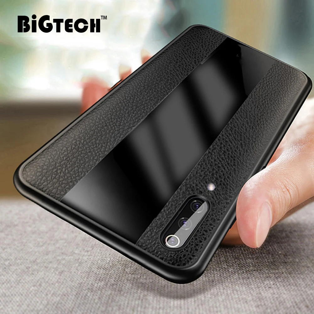 

BiGTECH Soft Phone Case for Xiaomi Mi 9 SE Cover PU Leather Soft TPU Border Shell Coque for Xiaomi Mi 9 Case 6.39 5.97