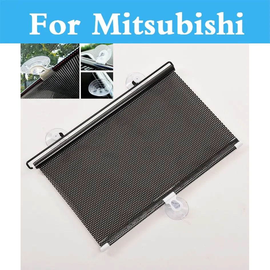

Car Sun Visor Window Suction Cup Curtain Cover Sunshade For Mitsubishi Outlander Pajero Mini RVR Space Star Mirage Montero Sport