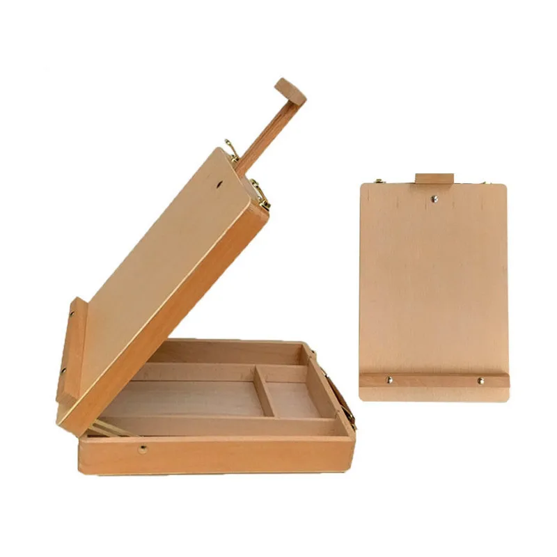 Artist Wooden Table Box Easel Desktop Laptop Easel Painting Hardware