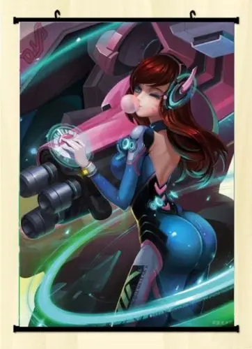

Overwatch Sexy Girl Hero Online Game Art Pinup Japan Anime Home Decor Wall Scroll Poster