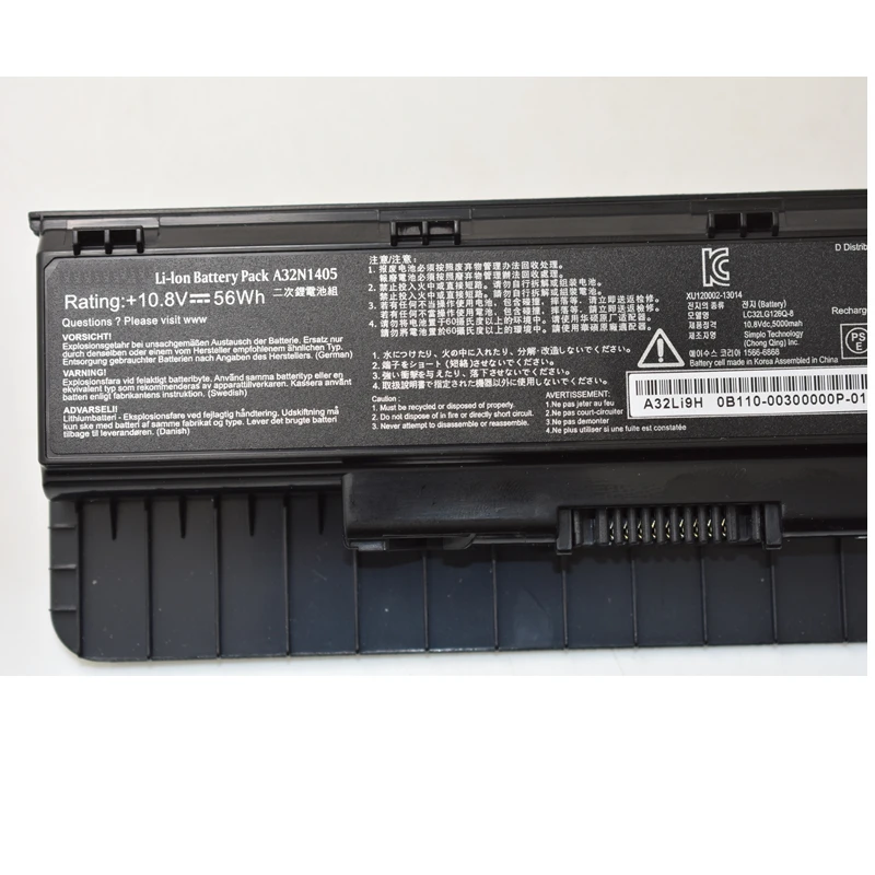 HSW Аккумулятор для ноутбука Asus A32N1405 G551 G551J G551JK G551JM G771 G771J G771JK N551J N551JW батареи N551JM N551Z N551ZU батареи