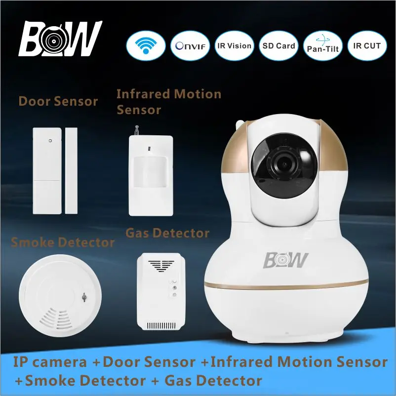 Surveillance font b Camera b font Wireless font b Door b font Infrared Motion Sensor Smoke