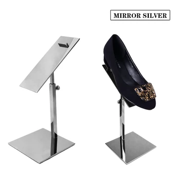 

LINLIANGMUYU 10pcs/pack wholesale high quality metal adjustable single shoe display rack stand holder XJ03