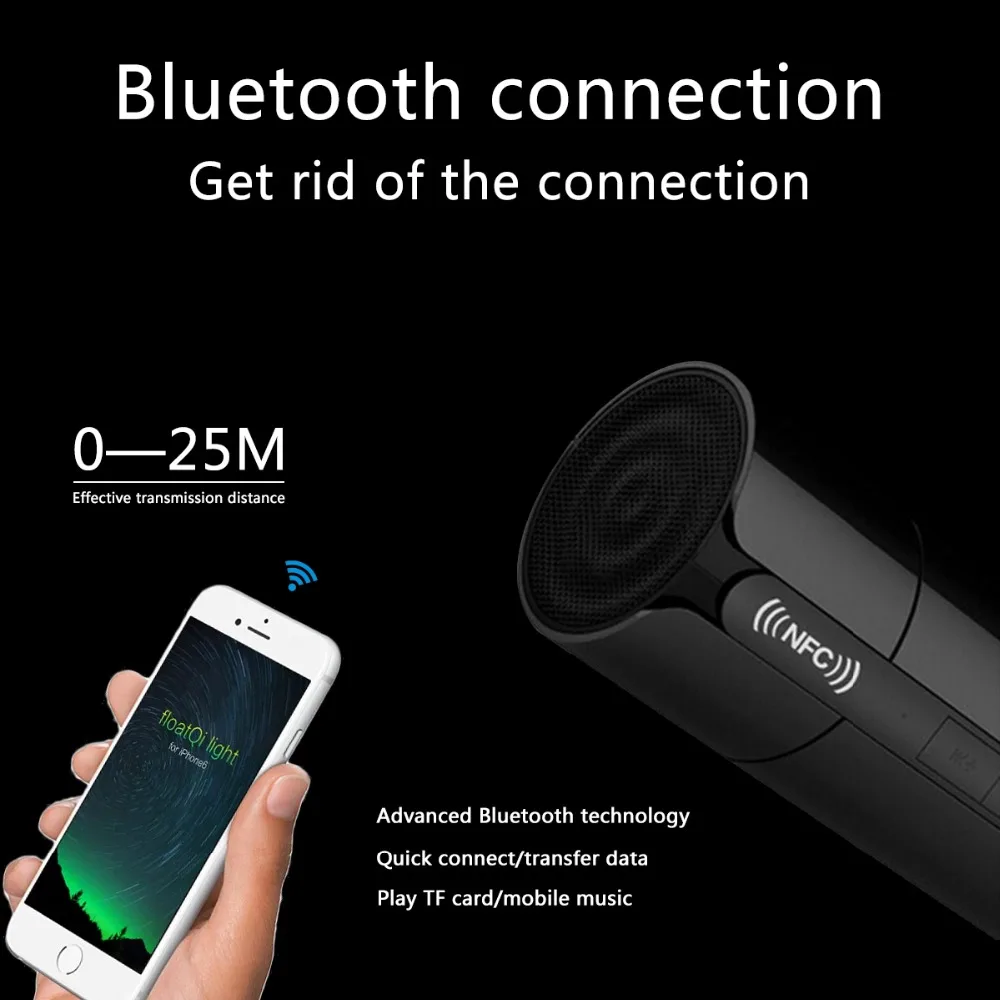 JRGK Bluetooth динамик NFC портативный беспроводной динамик радио FM карта бас сом сабвуфер динамик s с USB AUX порт Поддержка TF