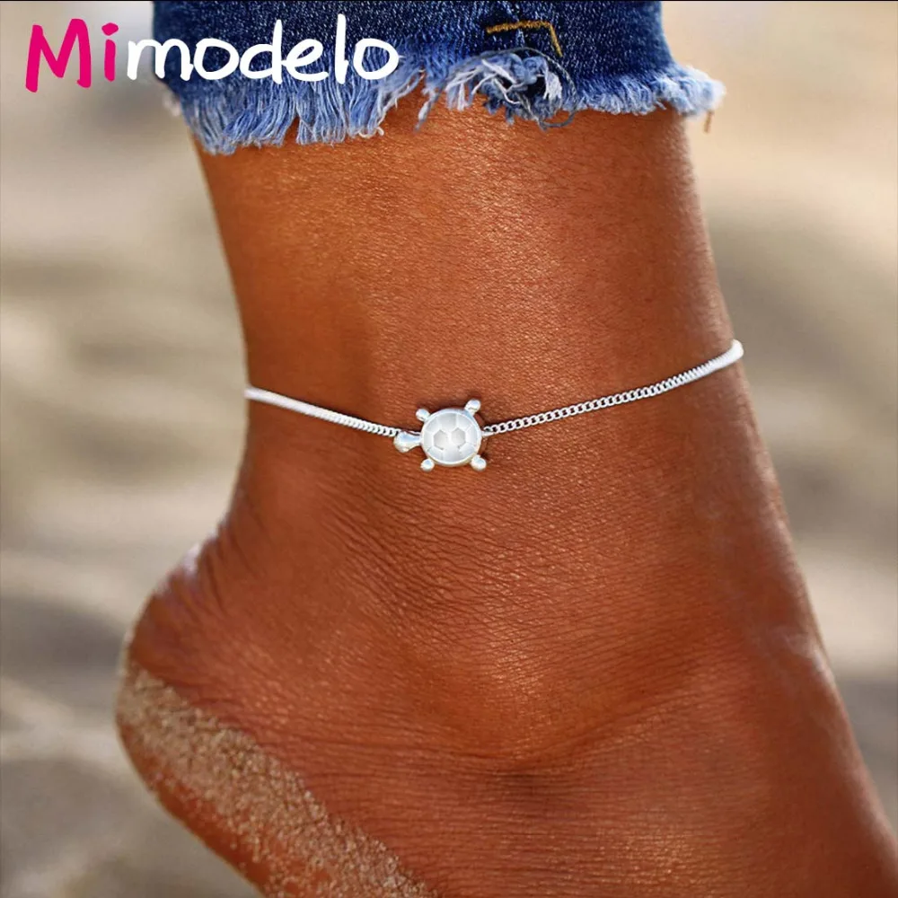 

New Design Sea Turtles Single Layer Anklet Vintage Style Charm Chain Foot Anklet For Women Jewelry
