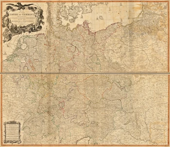 

Vintage World Map Poster the Empire of Germany (1794) Classic Canvas Paintings Vintage Wall Posters Stickers Home Decor Gift