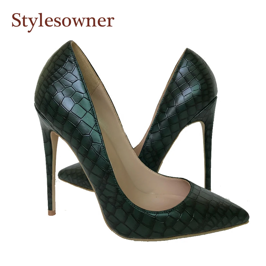 Stylesowner 2018 New Arrival Women Shoes Dark Green Stone Stylesowner 2018 New Arrival Women Shoes Dark Green Stone
