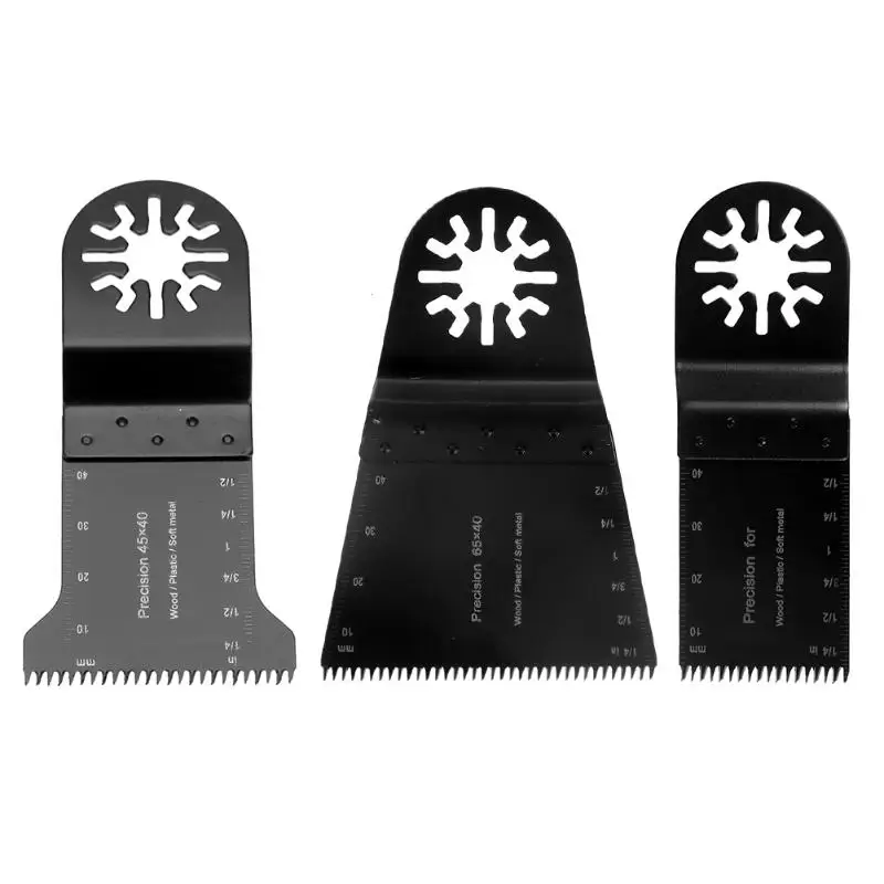 

3pcs/set Oscillating MultiTool HCS 32 45 65 mm E-cut Saw Blade Fits For Multimaster Renovator Bosch Multifunction Power Tools