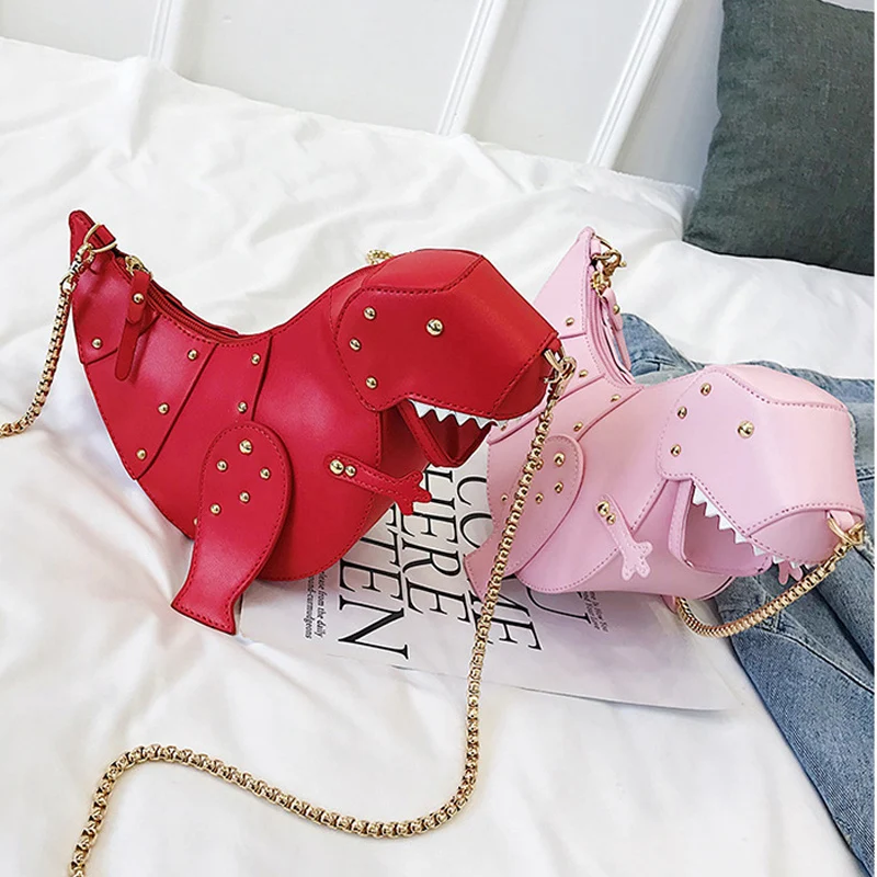 DORANMI Горячие динозавр сумки на плечо для женщин 2019 заклепки Crossbody женская сумка