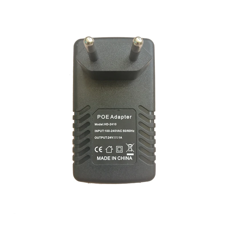 24V 1A POE адаптер LAN Ethernet блок питания 24V1A импульсный питания. Штепсельная вилка