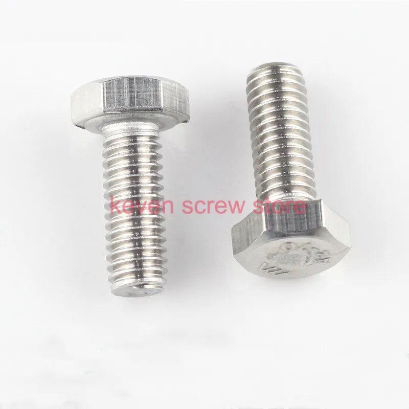 

Free Shipping 50pcs/Lot DIN933\GB5783 M5x12 mm M5*12 mm 304 Stainless Steel hex bolts