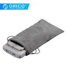 ORICO SA2011 Вельветовая Сумочка для USB зарядного устройства/USB кабель телефона/power Bank защита Портативная Сумка-серый