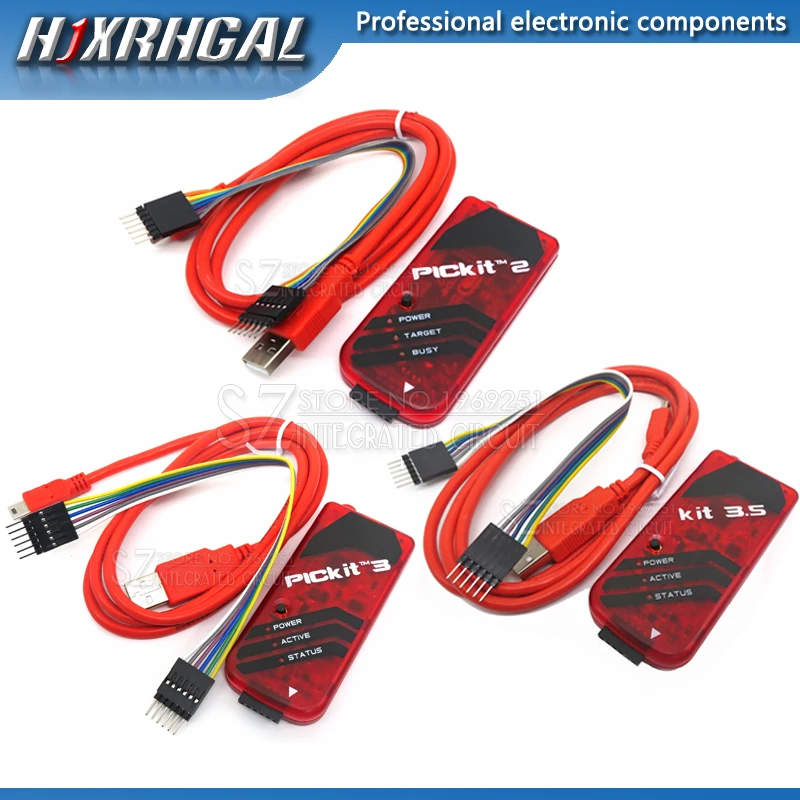 1 шт. PICKIT2 PICKIT3 PICKIT3.4 PIC Kit2/3/3.5 симулятор PICKit 2/3/3.5 программатор Emluator красного цвета с