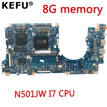 شراءN501J اللوحة ل ASUS N501JW UX501J G501J UX50JW FX60J اللوحة المحمول N501JW 8G RAM Rev2.1 I7 وحدة المعالجة المركزية PM