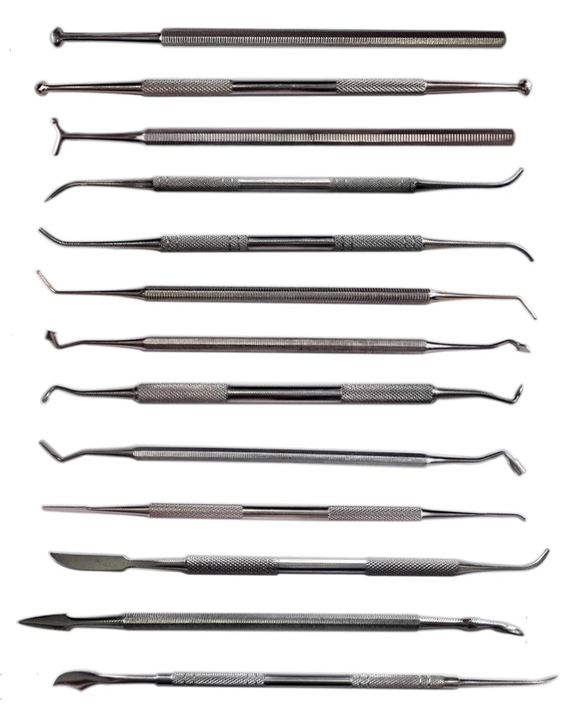 13 Pcs Dental Lab Equipment Wax Carving Tools Set Carve Clay Tool Blade