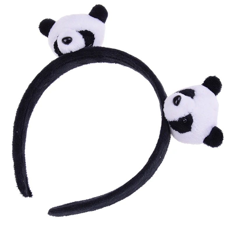 1 шт. обруч для волос или 2 шт. резинка для волос маленькое плюшевое кольцо для волос Детские вечерние игрушки в подарок милая панда плюшевые игрушки