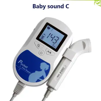 

Fetal Doppler 3.0MHz Ultrasound Baby Heartbeat Detector Home Pregnant Doppler Baby Heart Rate Monitor Hand-hold Pocket Doppler