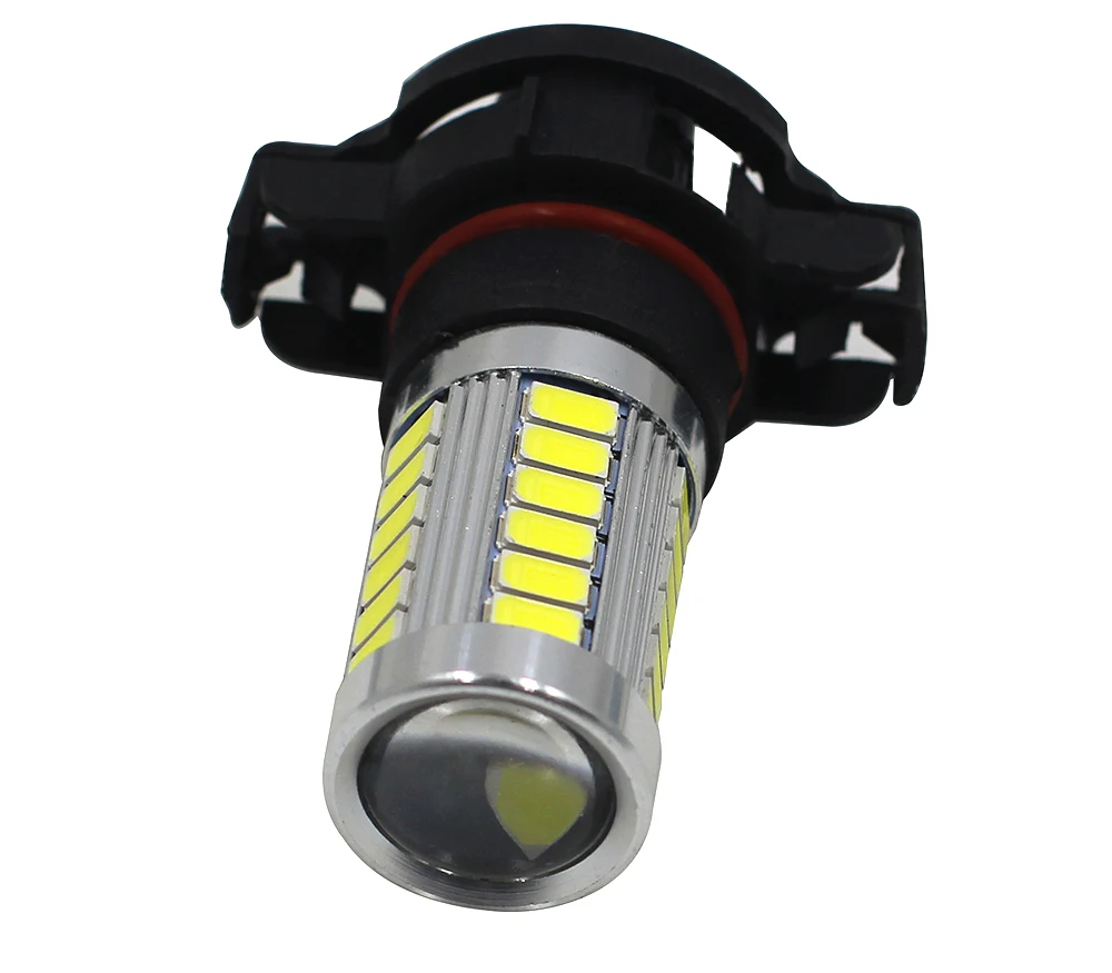 2 шт. H16 33 SMD PSY24W 5630 Автомобильные светодиодные противотуманные фары, авто дневной ходовой светильник, сигнальный светильник поворота, задние лампы заднего хода, белый, желтый, красный