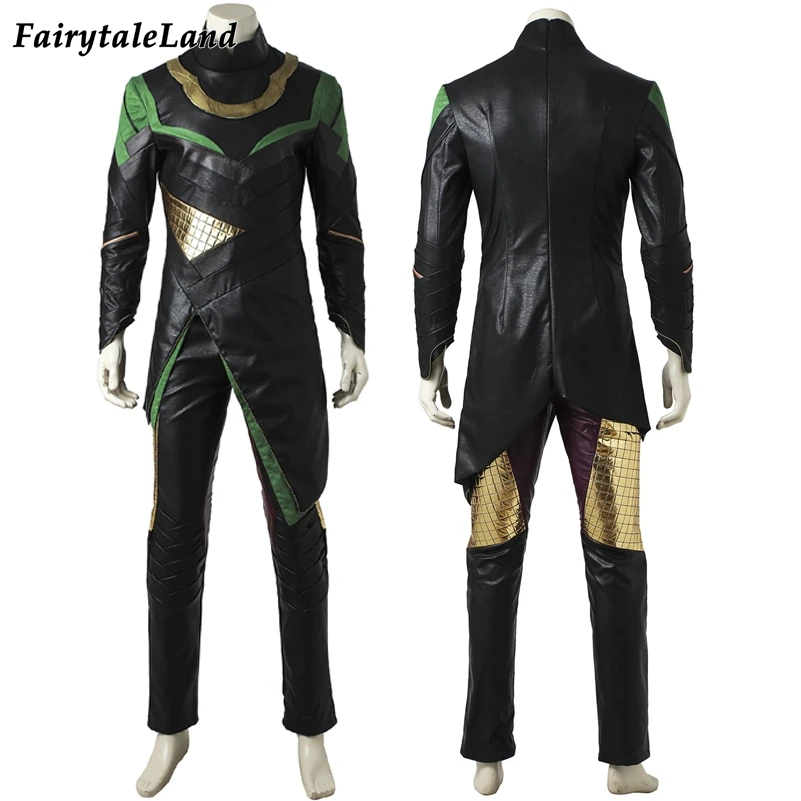Loki Cosplay Costume Adult Cosplay Avengers Halloween Costume Thor The Dark World Loki Costume Fancy Cosplay Suit Custom Made image 3