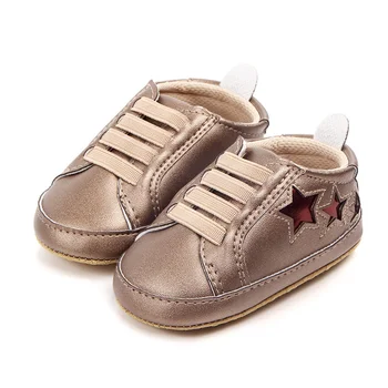 

Newborn Baby Soft Spring Autumn Baby Shoes Low Five Stars Casual Baby The First Walker Baby Boys Girls PU Strap Toddler Shoes
