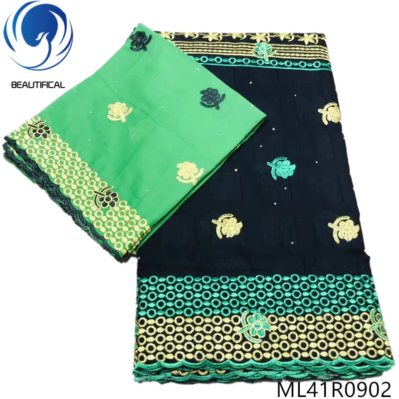 

BEAUTIFICAL african Cotton fabrics 5+2yards nigerian swiss lace fabric embroidery New arrival nigerian swiss voile lace ML41R09